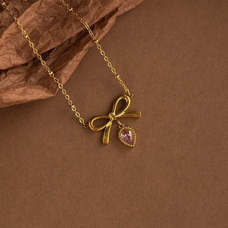 Bow Drop Babe! Necklace