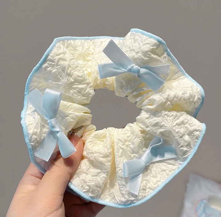 Bows of Blue Scrunchie