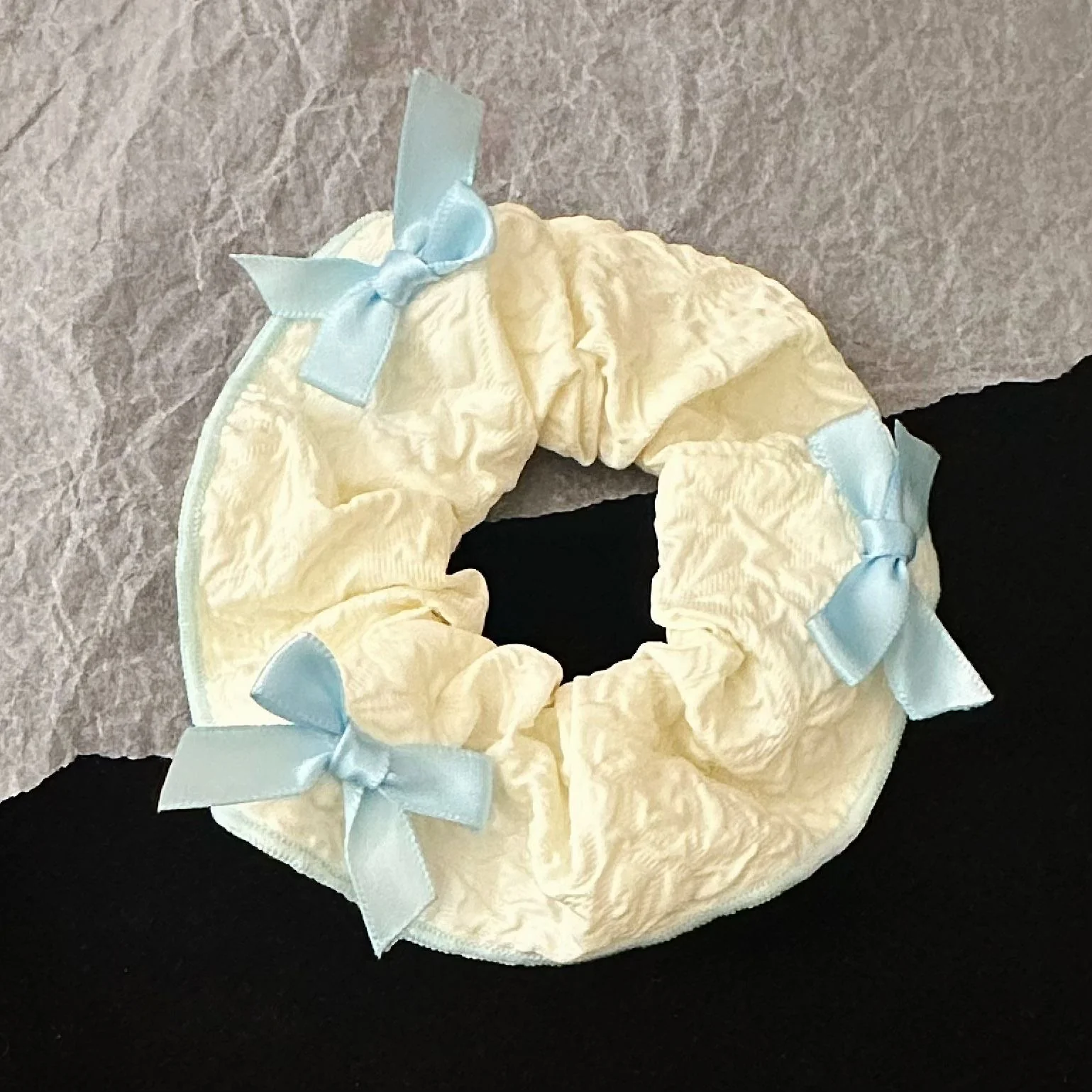 Bows of Blue Scrunchie - Image 3