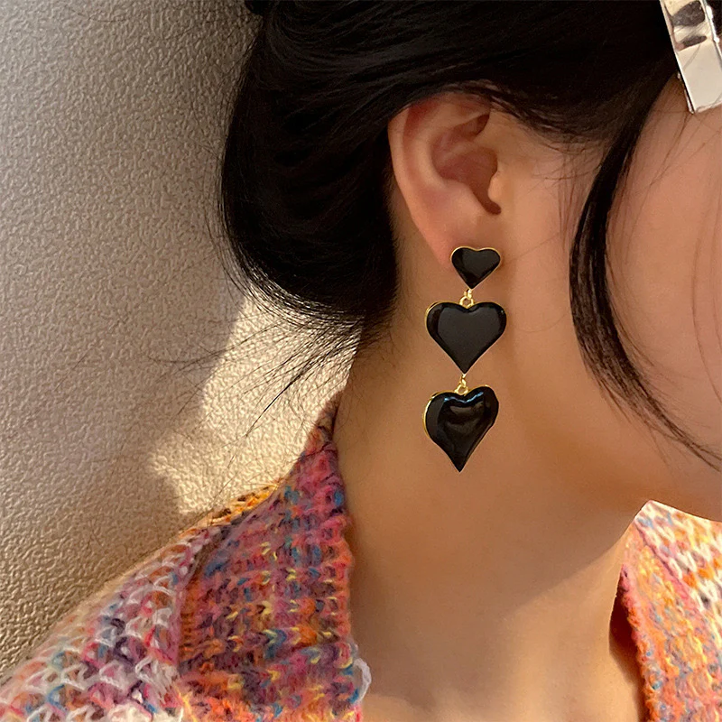 Black Love Earrings