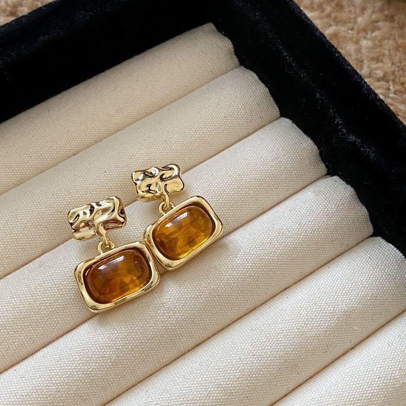 Brown Statement Earrings - Image 3
