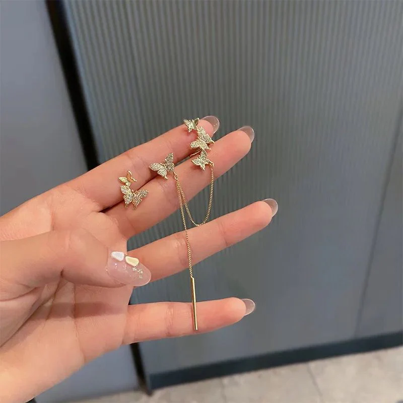 Butterflies Lover Earcuff Earrings - Image 2