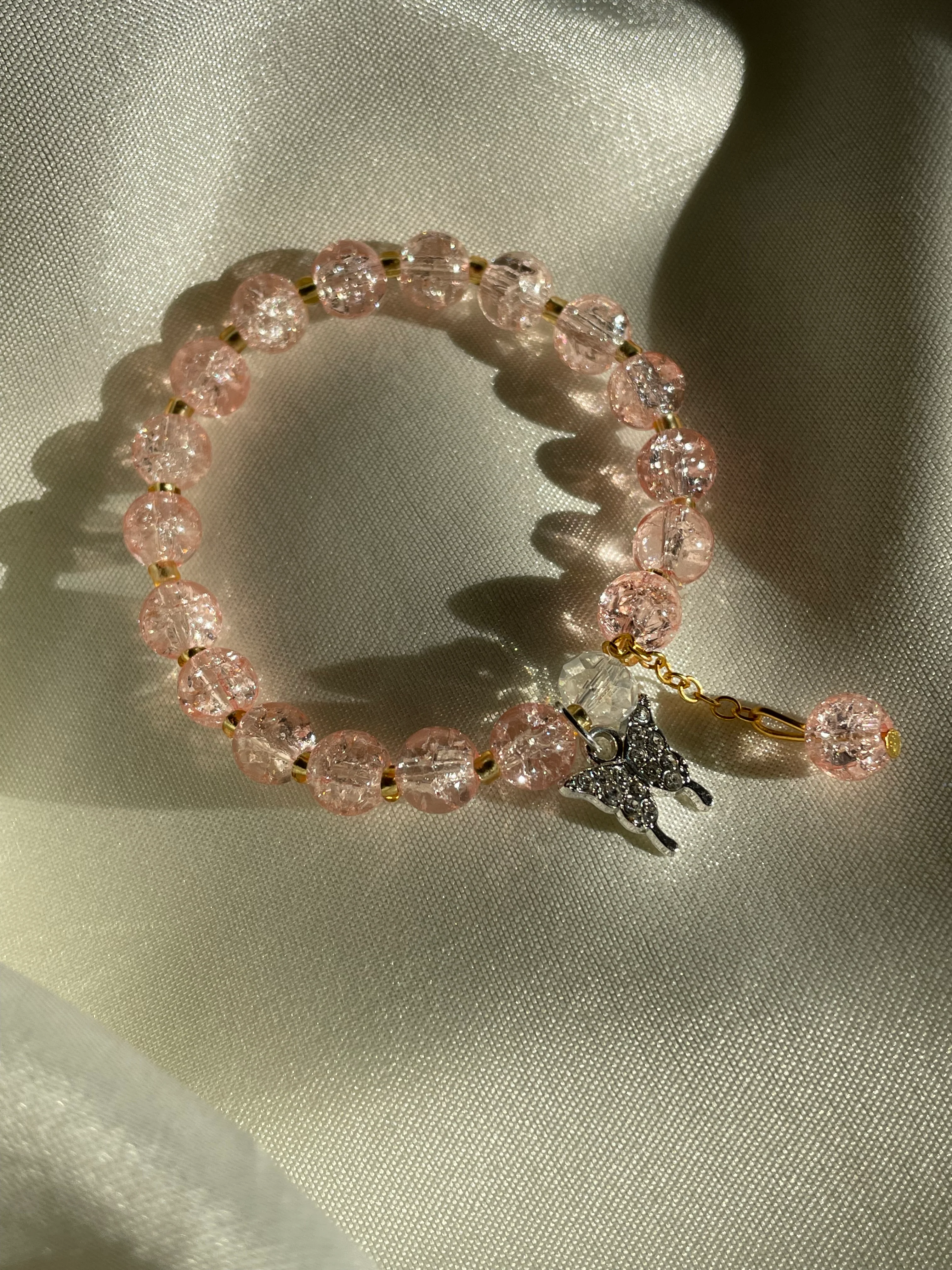 Butterfly Bracelet- peach