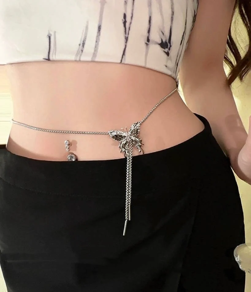 Butterfly Effect Multipurpose Chain Necklace / waist belt/ bracelet - Image 6
