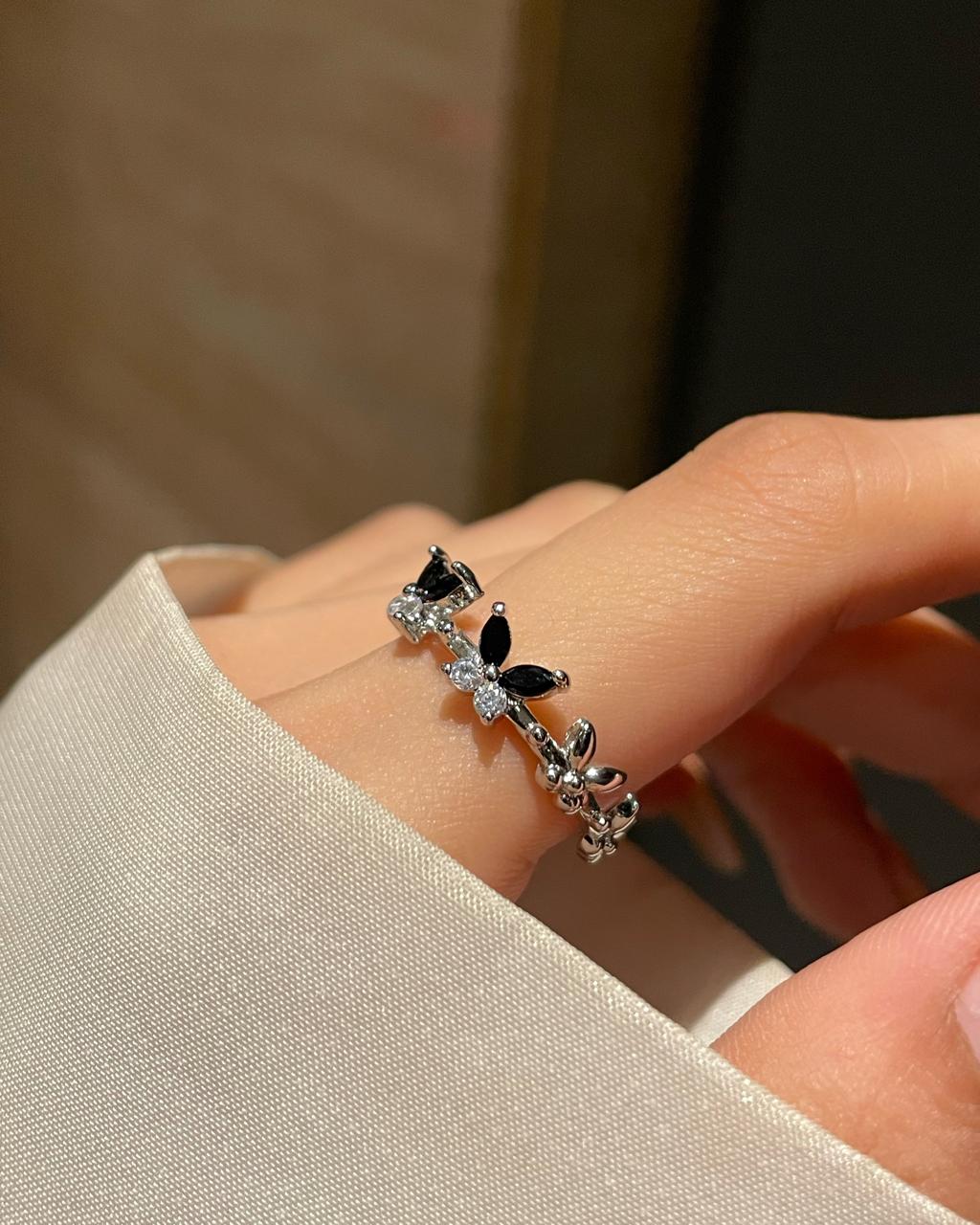 Butterfly Ring Band- black - Image 2