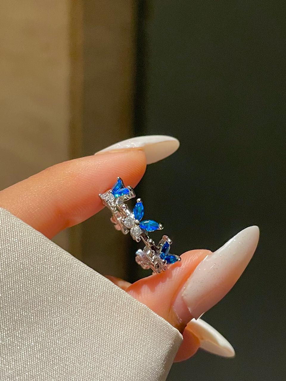 Butterfly Ring Band- blue - Image 2