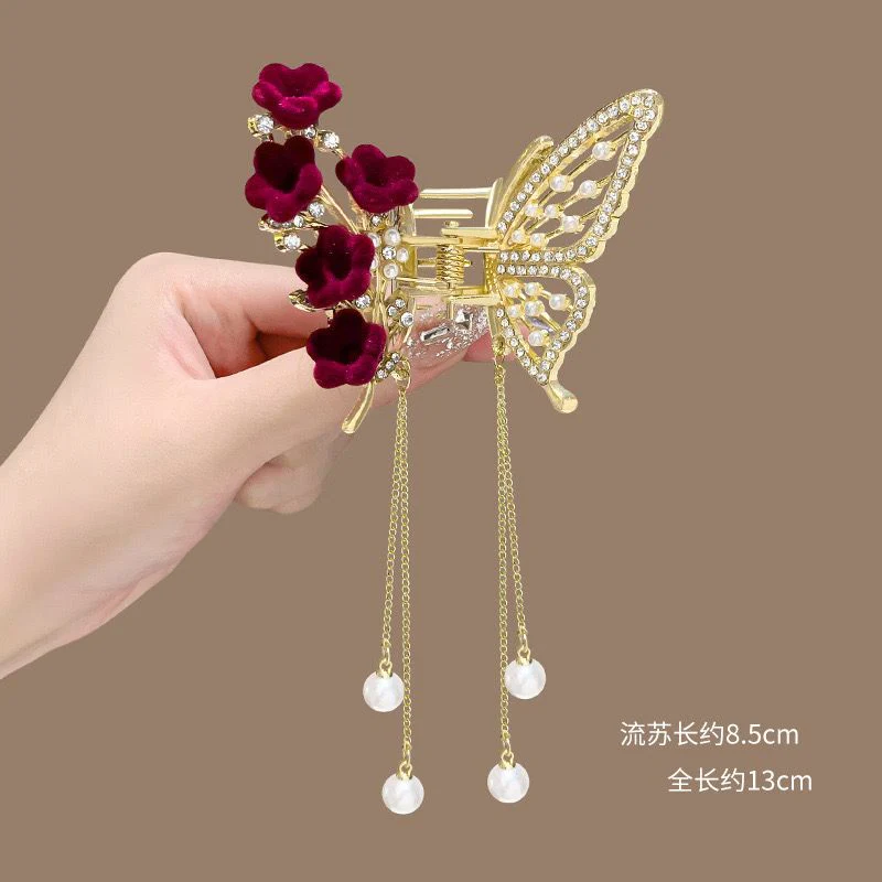 Butterfly Roses Party Hair Claw - Image 5