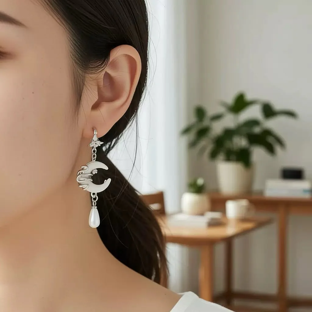 Celestial Dreamer Pearl earrings * - Image 2