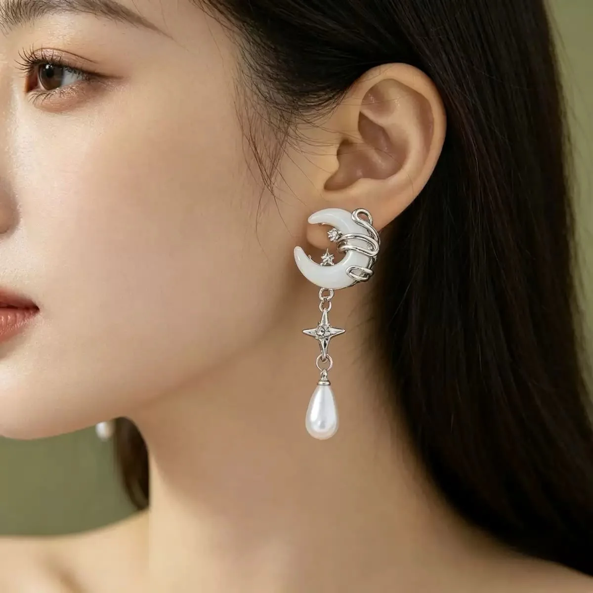 Celestial Dreamer Pearl earrings * - Image 3