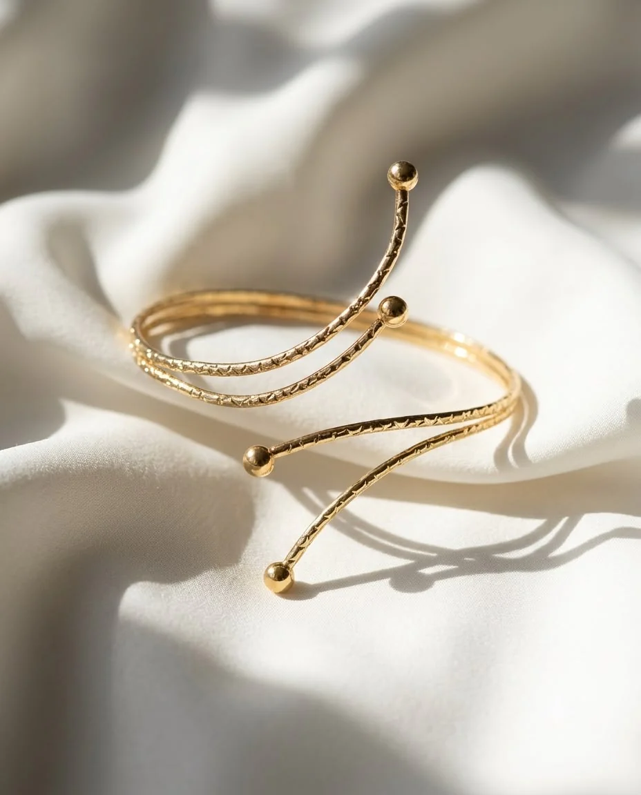 Celestial Orbit Spiral Cuff - Image 2