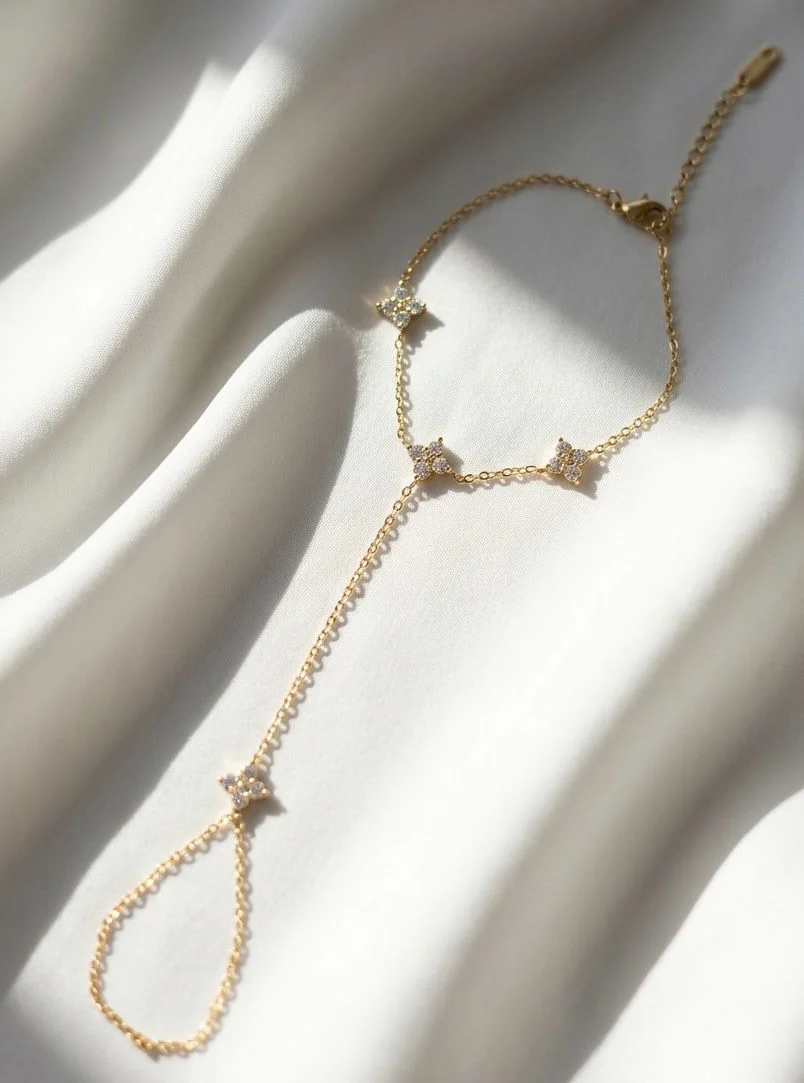 Celestine Rhinestone Hand Chain