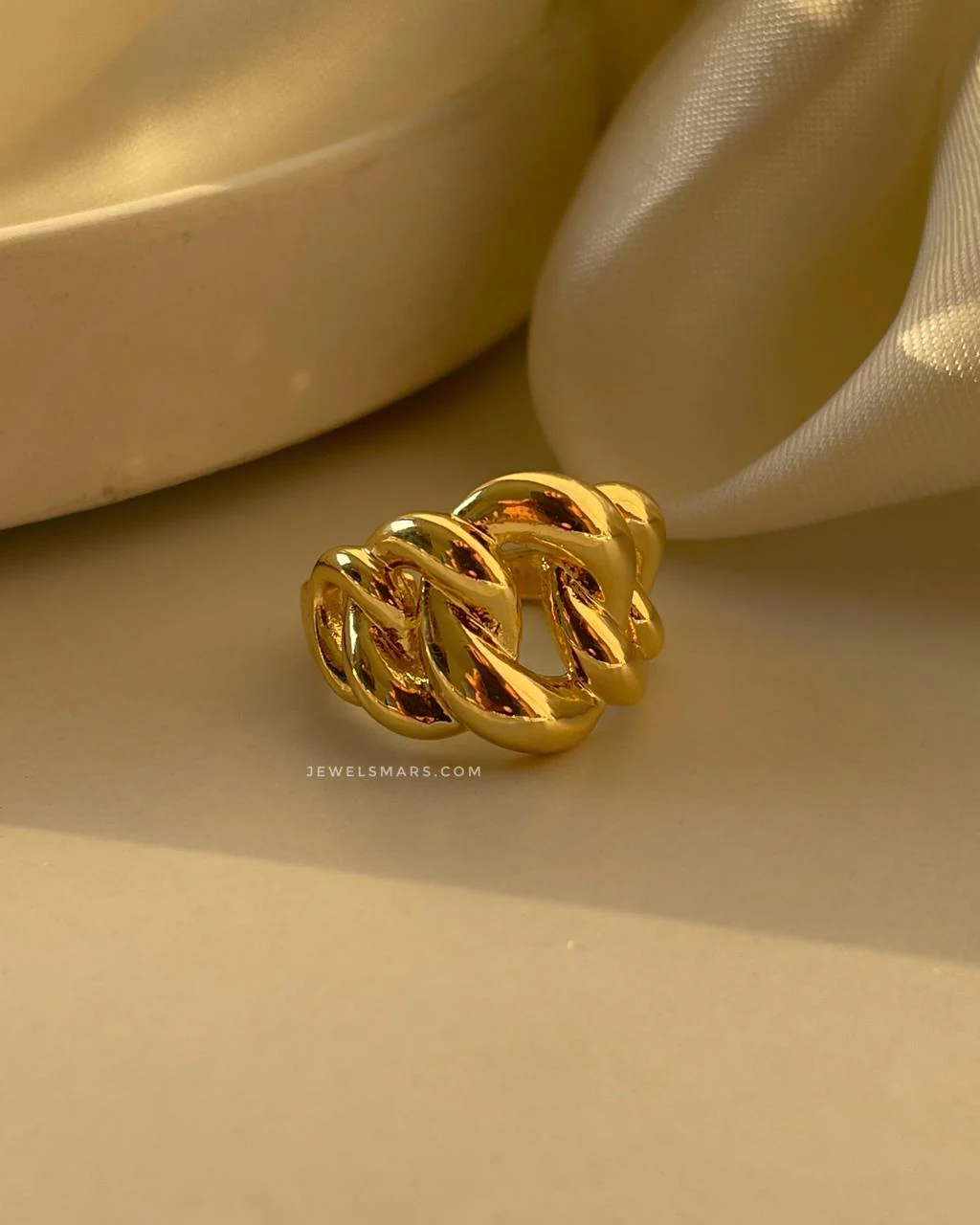 Chain Detailing Statement Ring - Image 2