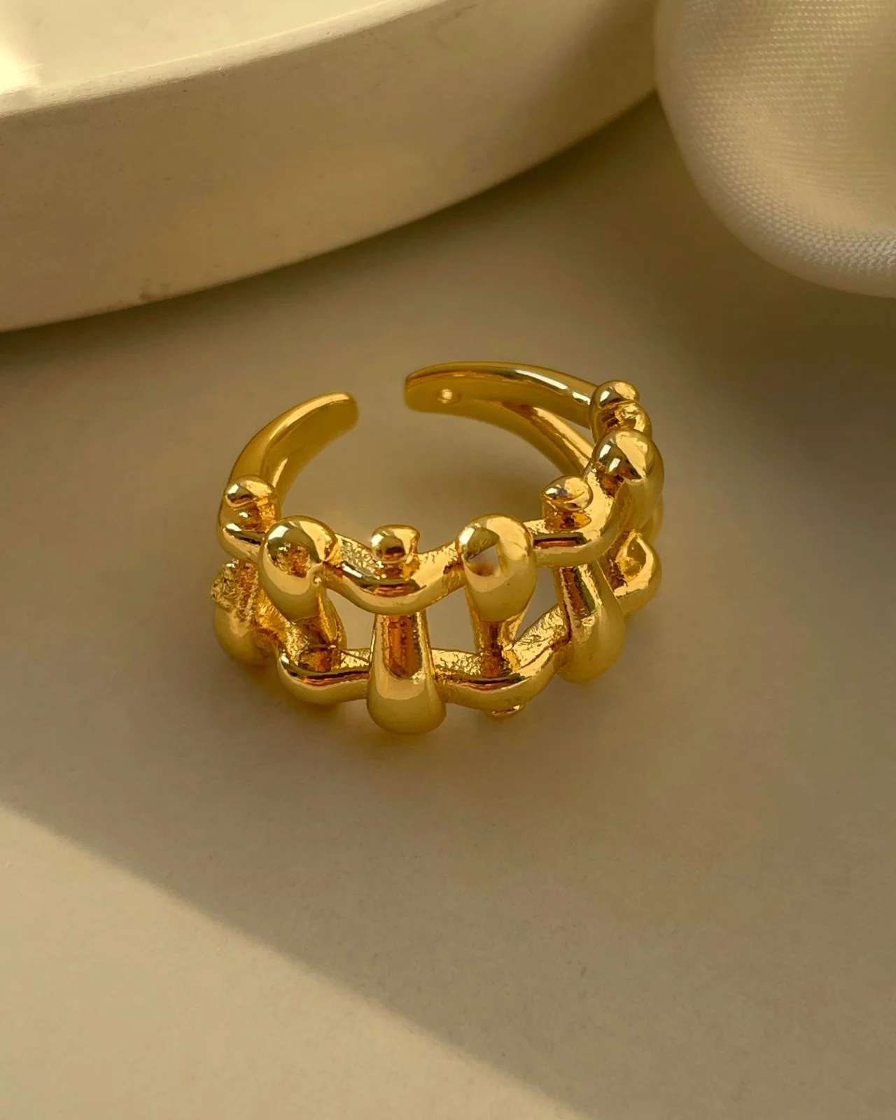 Chain it Statement Ring