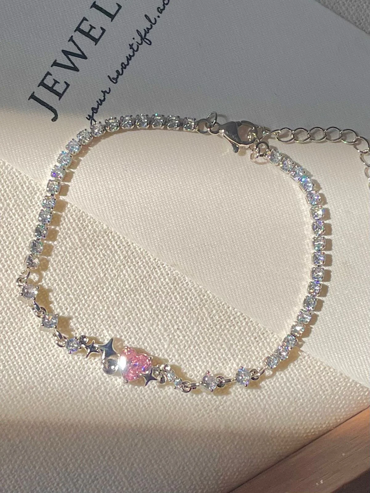 Charmed Cupid Tennis Chain