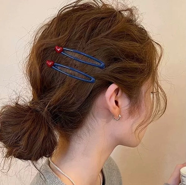 Cheesy-love Heart Hair Clip - Image 2