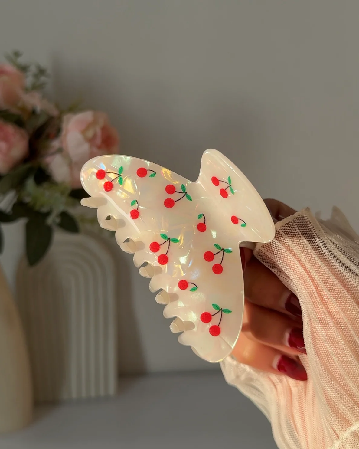 Cherry Season Claw Clip