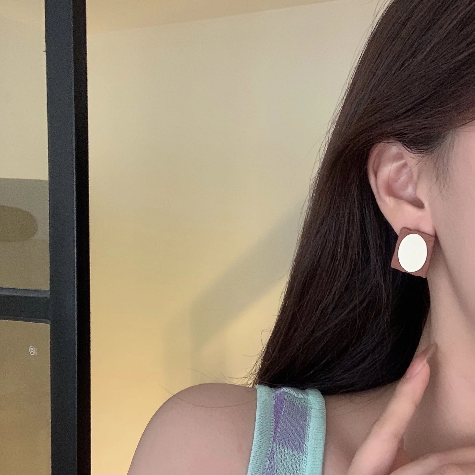 Choco Latte Mismatched Earrings - Image 2