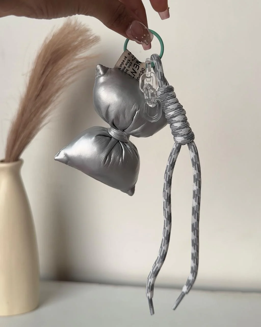 Chromatic Puffy Bow Bag Charm