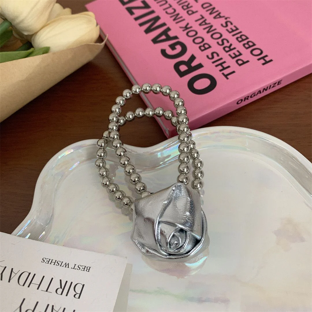 Chrome Rose Hair Tie - Image 4