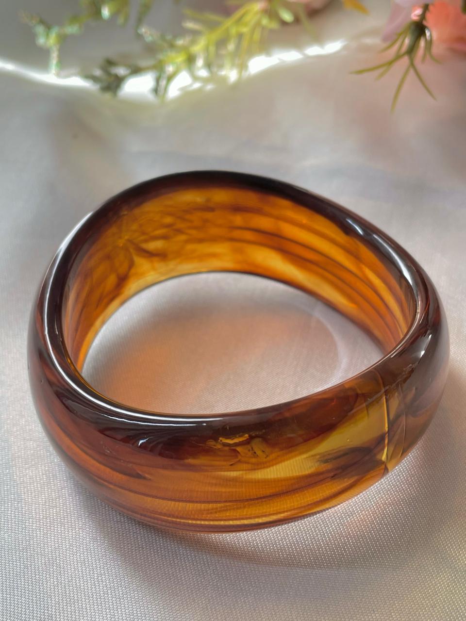 Chunky Drip Acrylic Bangle - Image 3