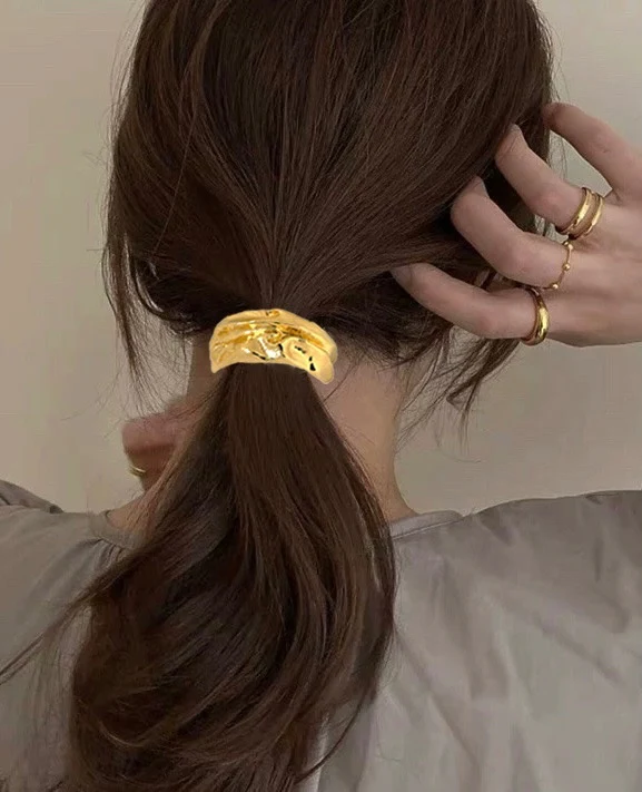 Chunky Statement Metal Hair Tie