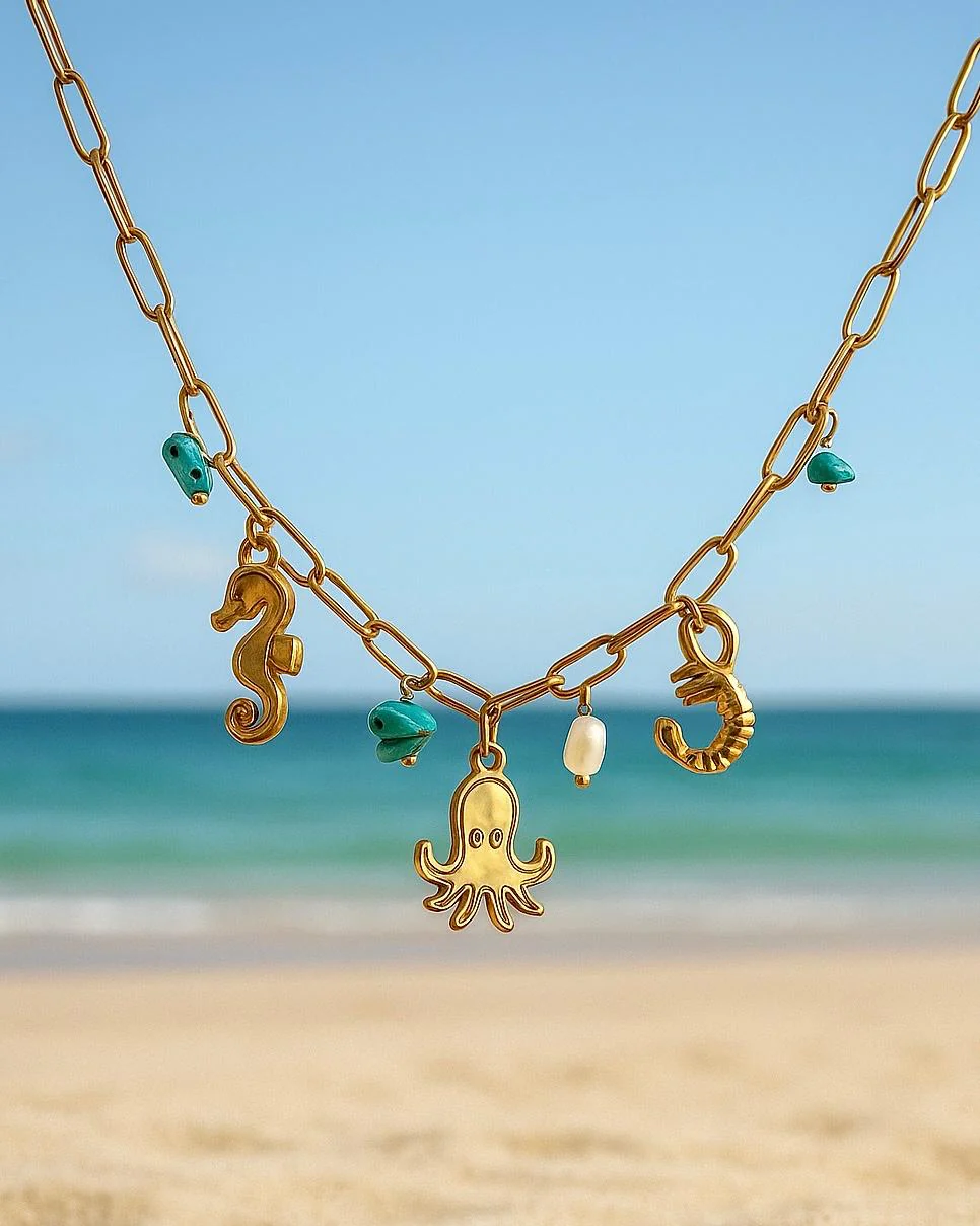 Ciao Blue Charms Necklace - Image 2