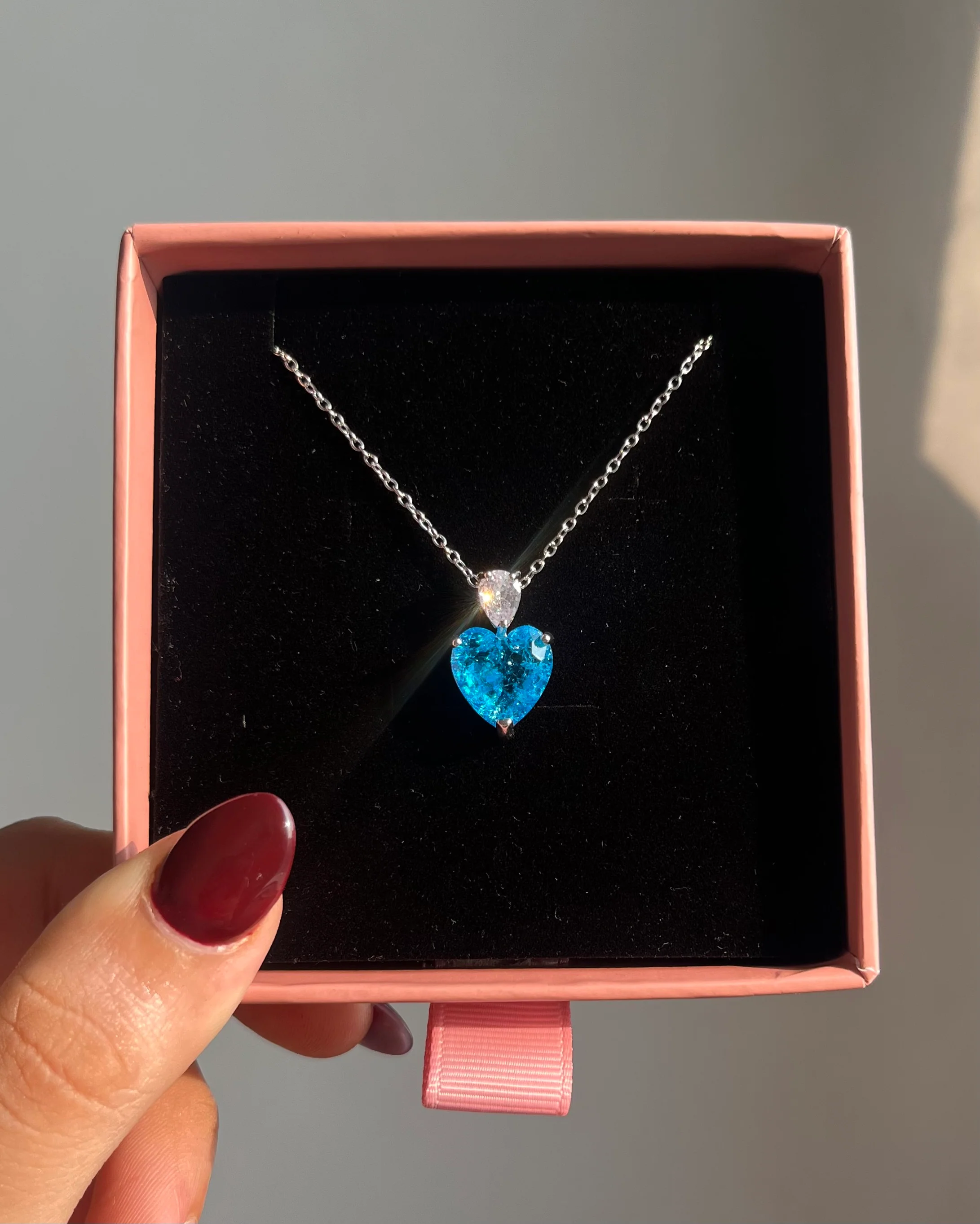 Cinderella Cobalt Rhinestone Necklace - Image 2
