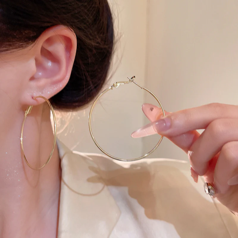 Classic Clean Girl Hoops (stainless steel) - Image 2