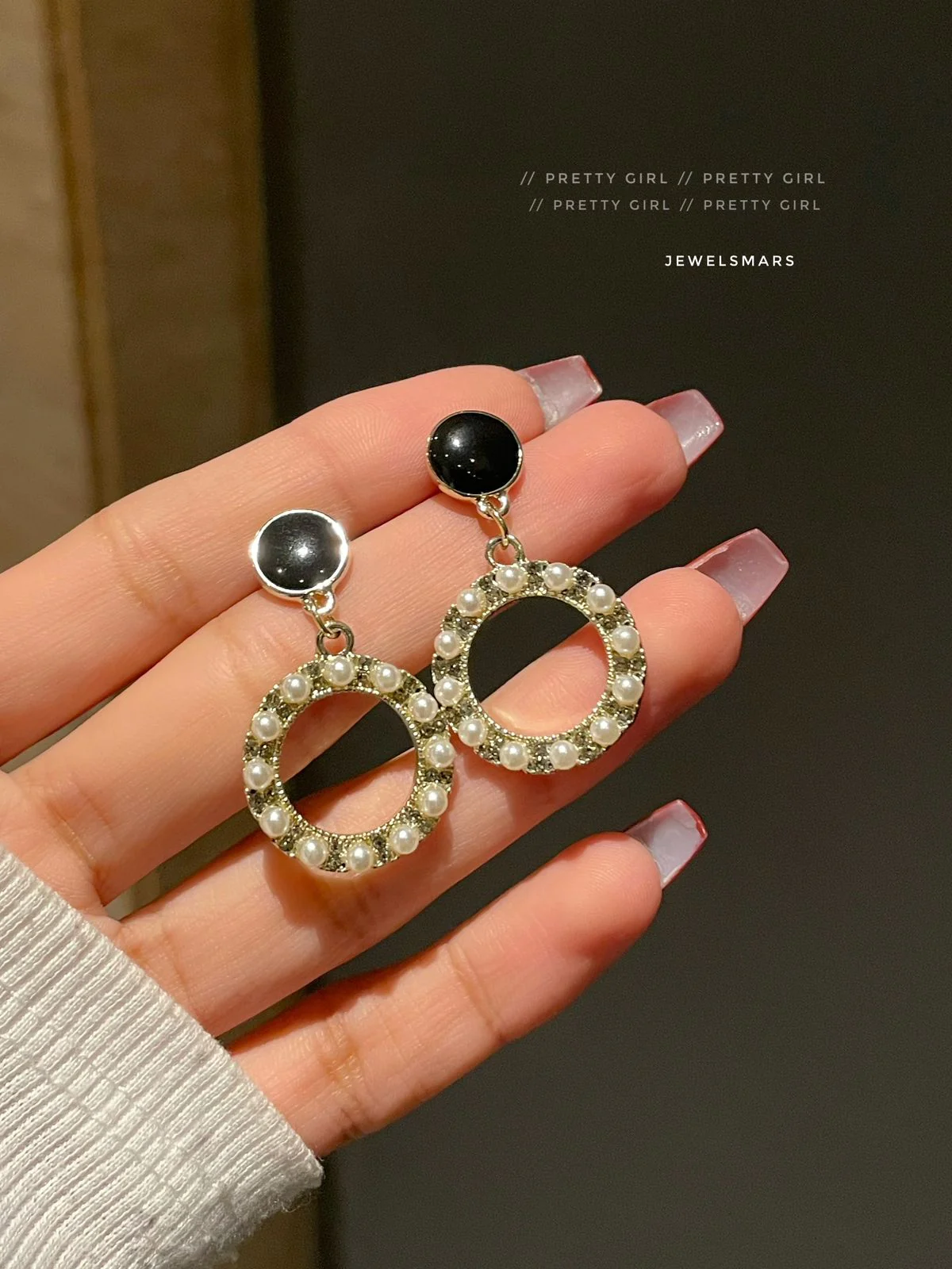 Classy Circles - party glam earrings - Image 2