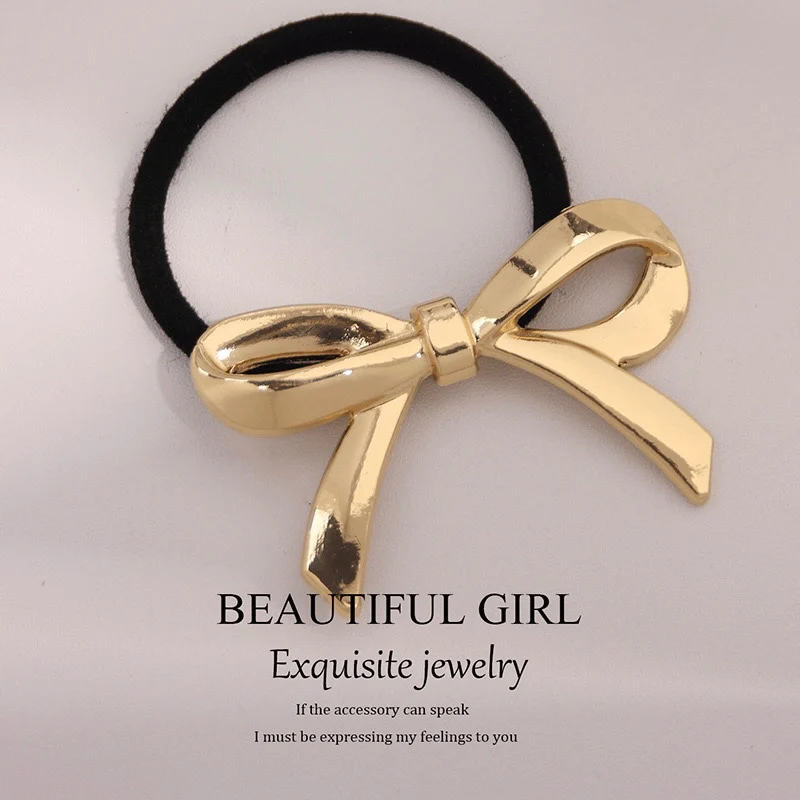 Classy Coquette Statement Metal Hair Tie - Image 2