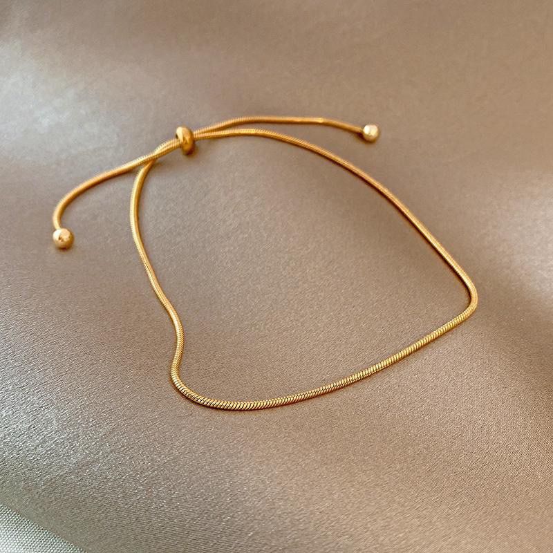 Classy Thin Snake Chain Bracelet / Anklet - Image 3