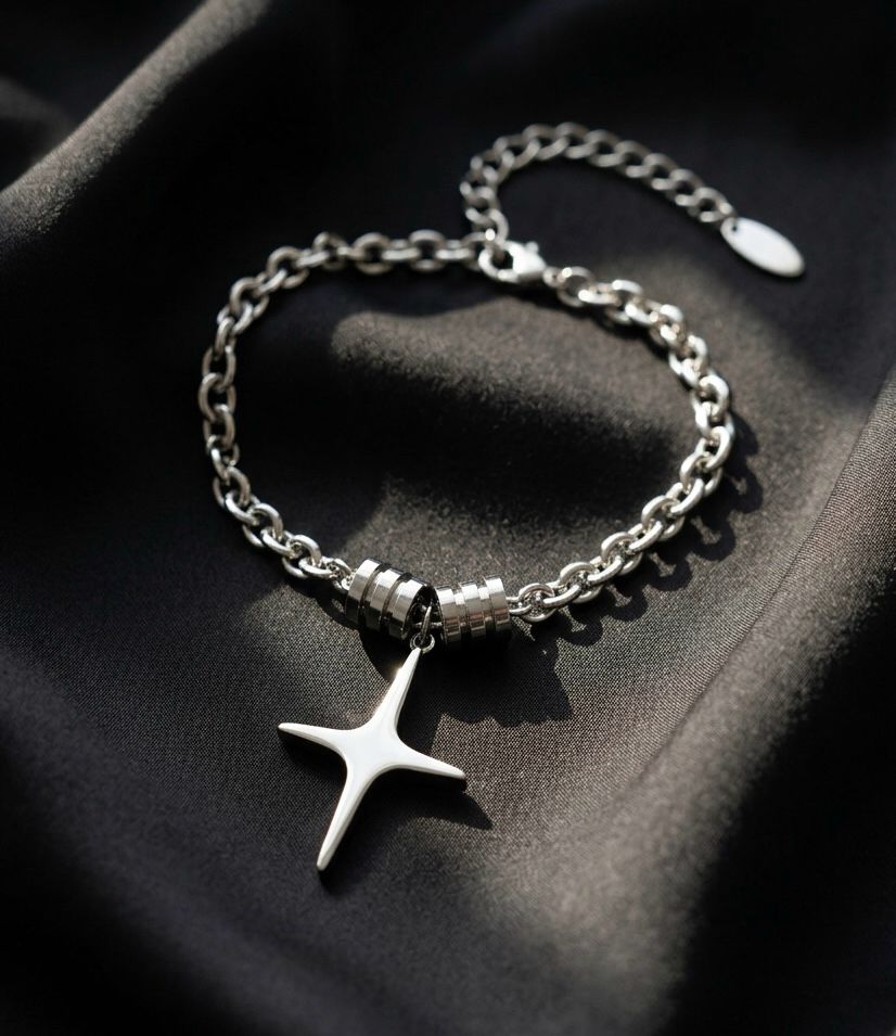 Clunky Cross Bracelet