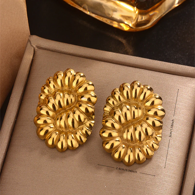 Cocooned in Gold Earring - Image 3