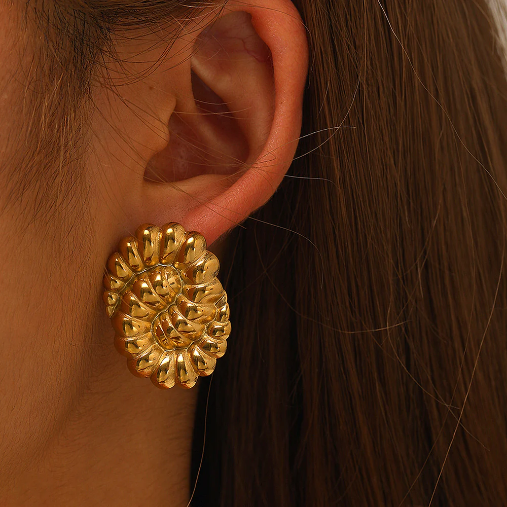 Cocooned in Gold Earring - Image 5