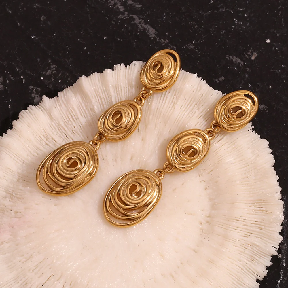 Coiled Structure Earrings - Image 2