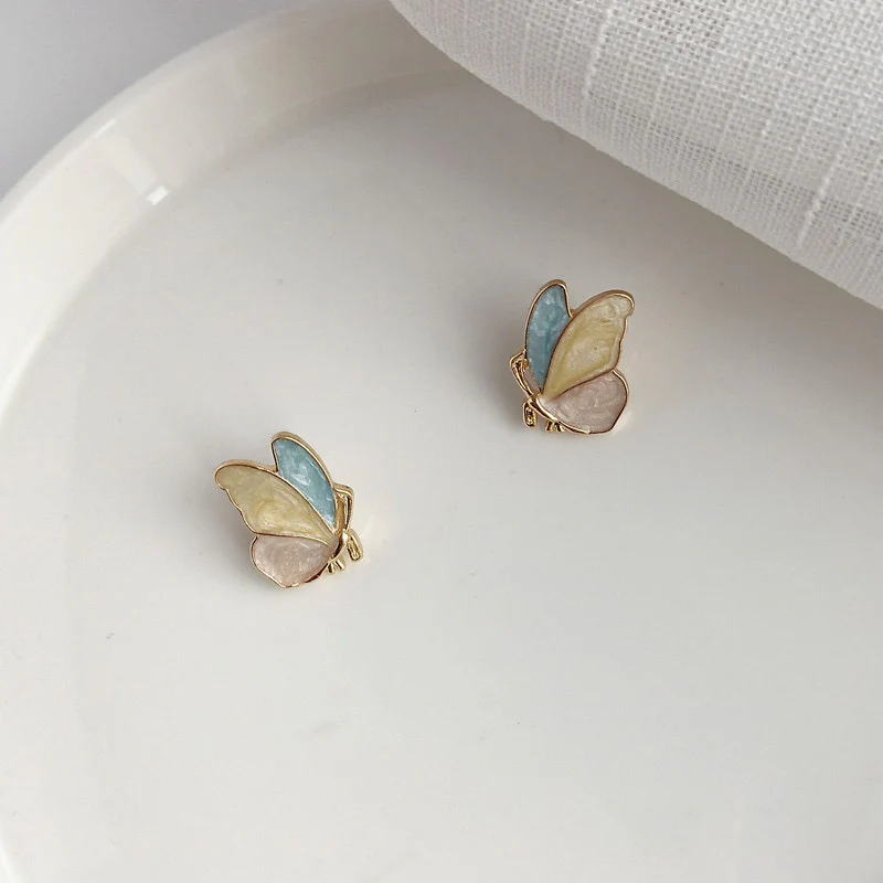 Colourful Butterfly Earrings - Image 3