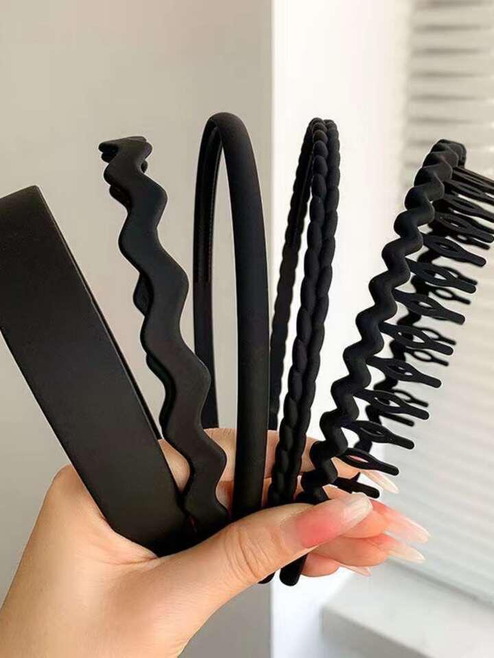 Combo of 9 assorted Hairband- Black - Image 4