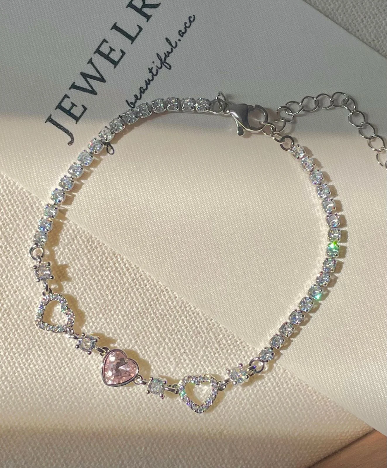 Coquette Sweetheart Tennis Chain
