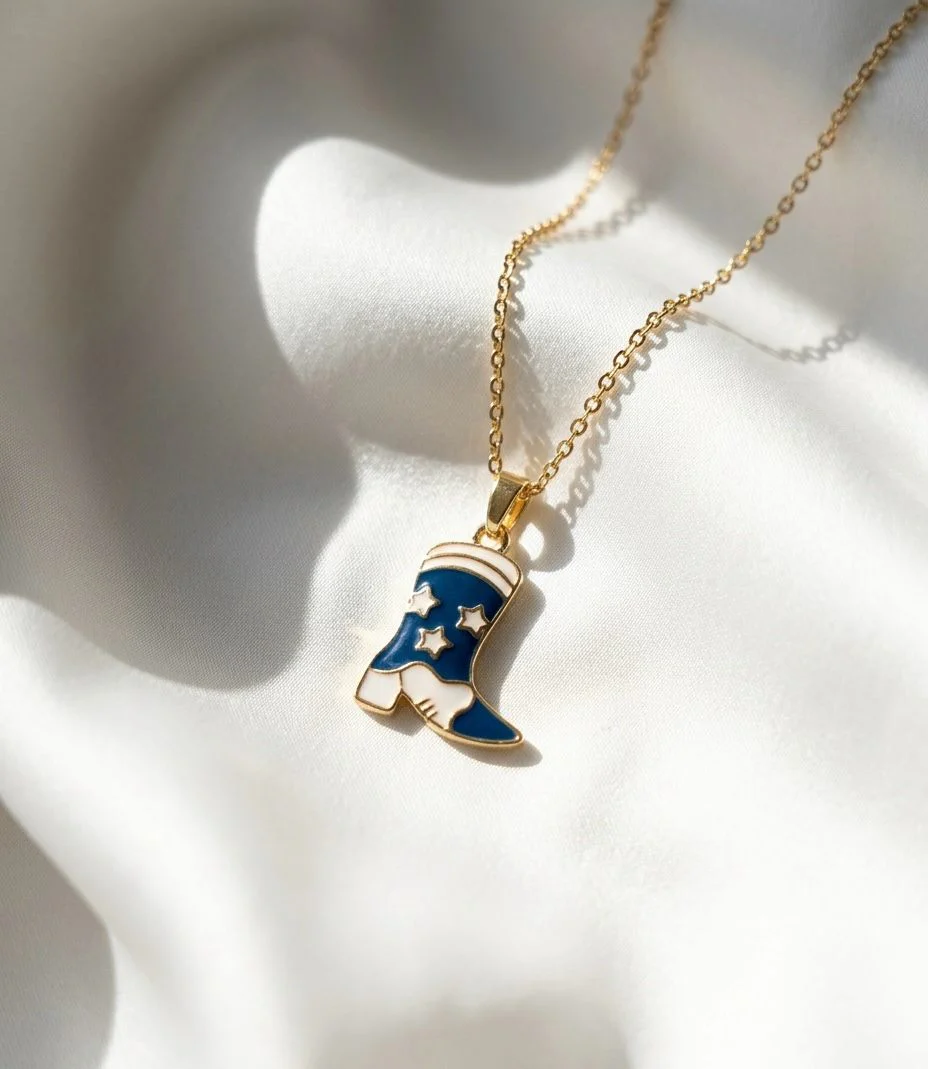 Cowgirl Boot Necklace - Image 2