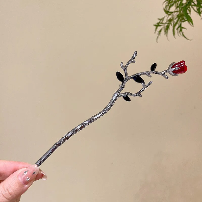 Crimson Empress Rose Bun Stick