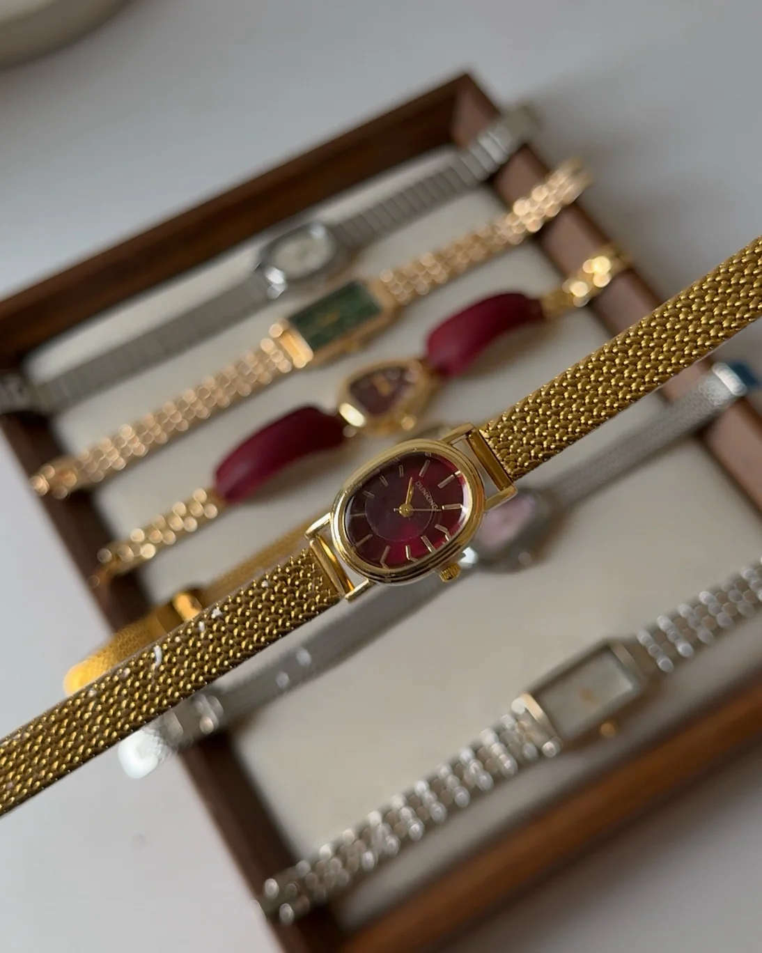 Crimson Muse Oval Watch