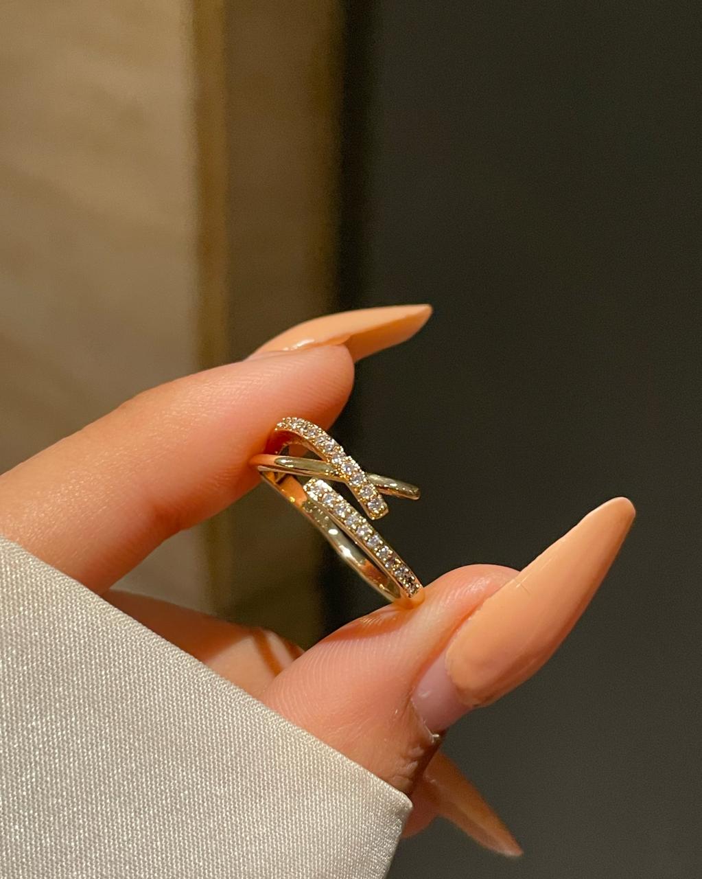 Criss Cross Infinity Ring - Image 2
