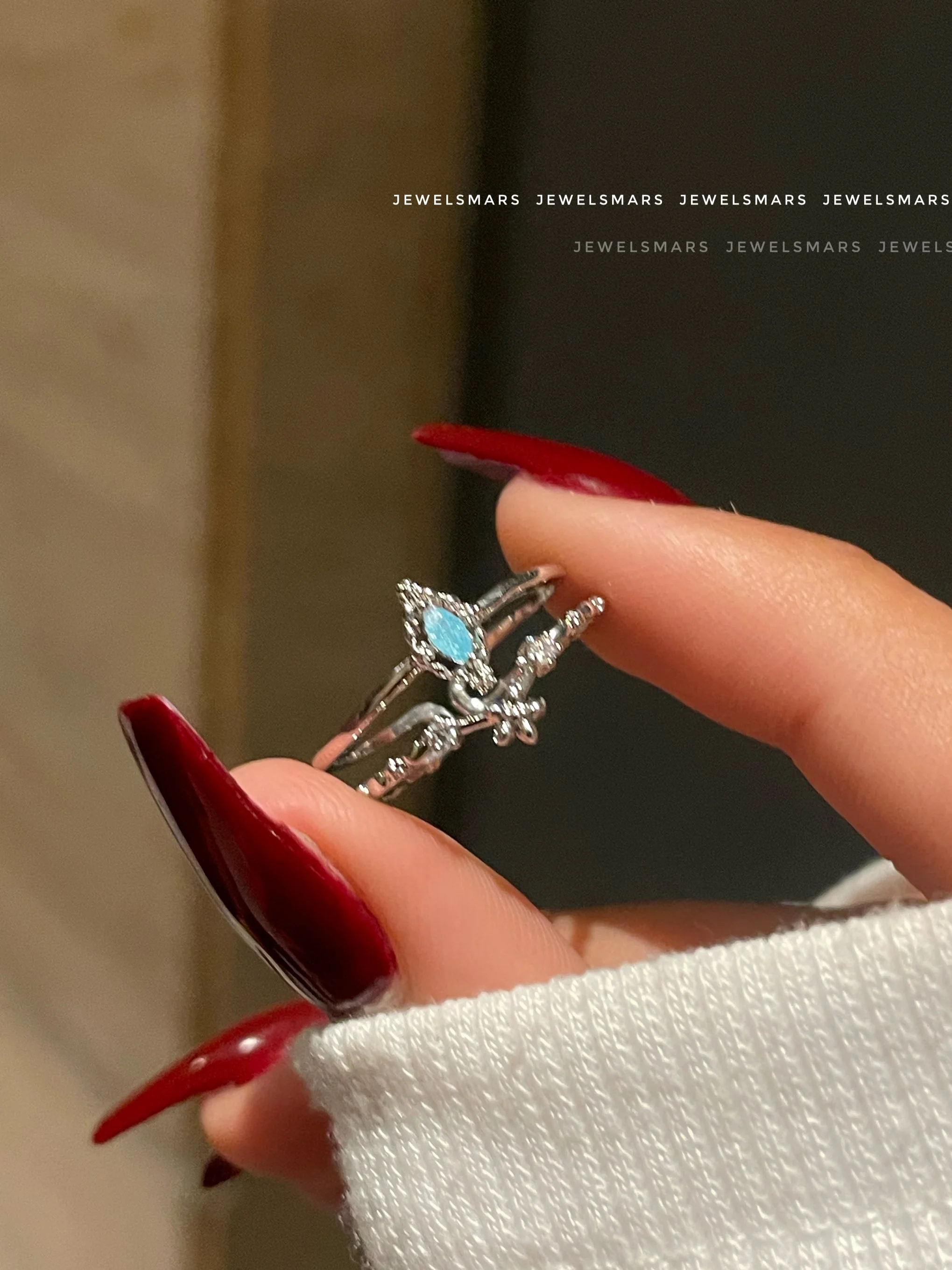Tiara Dreamy Princess Ring- blue - Image 3