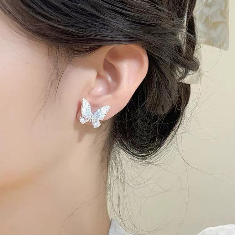 Crystal Butterfly Earrings - Image 2