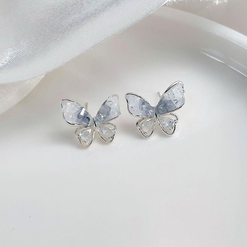 Crystal Butterfly Earrings - Image 3