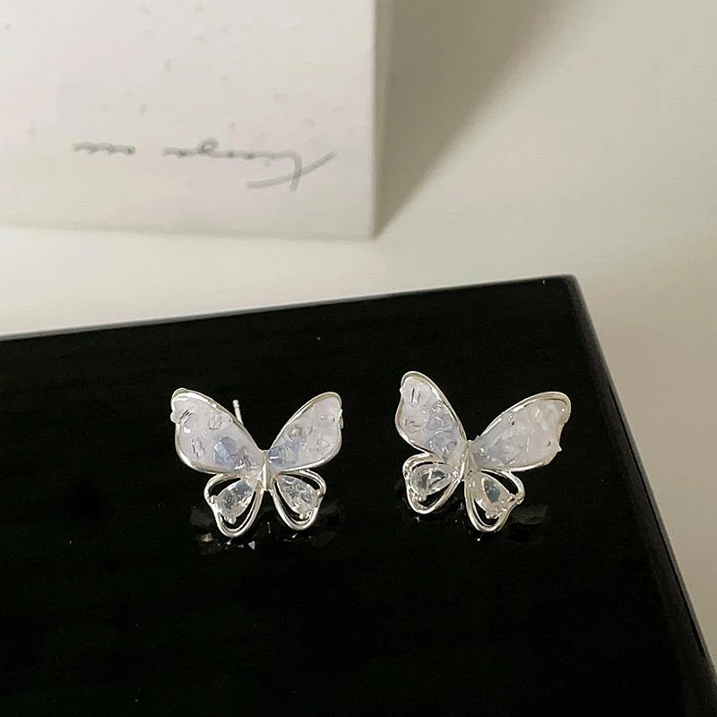 Crystal Butterfly Earrings - Image 4