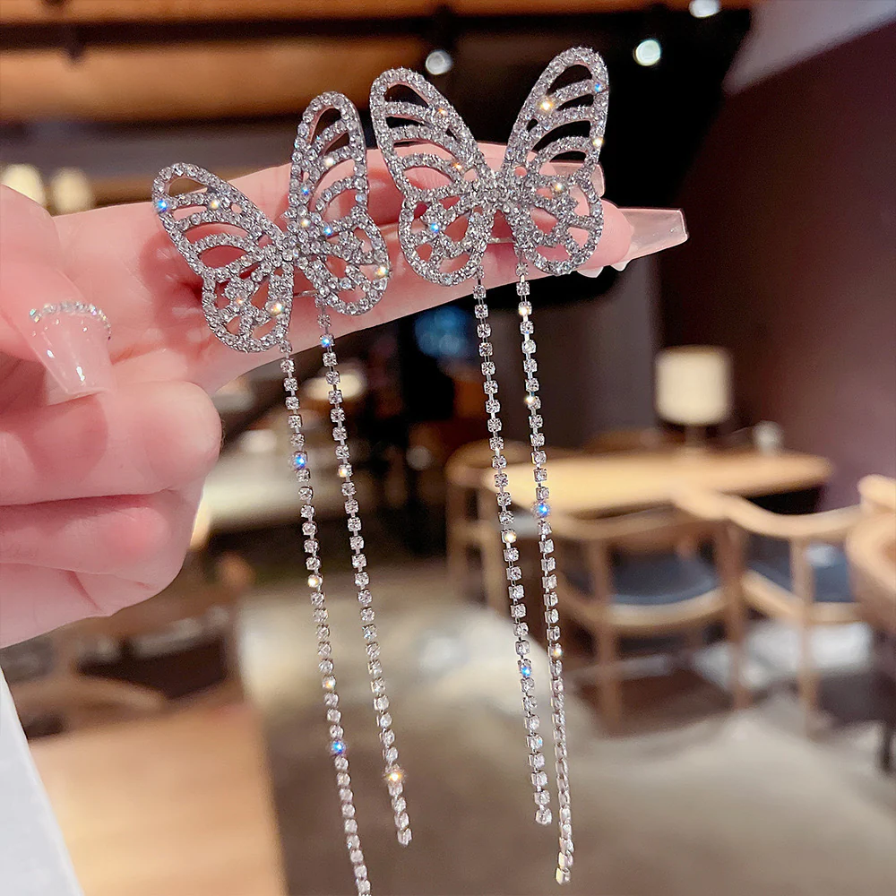 Crystal Fairy Flutter Earrings - Image 4