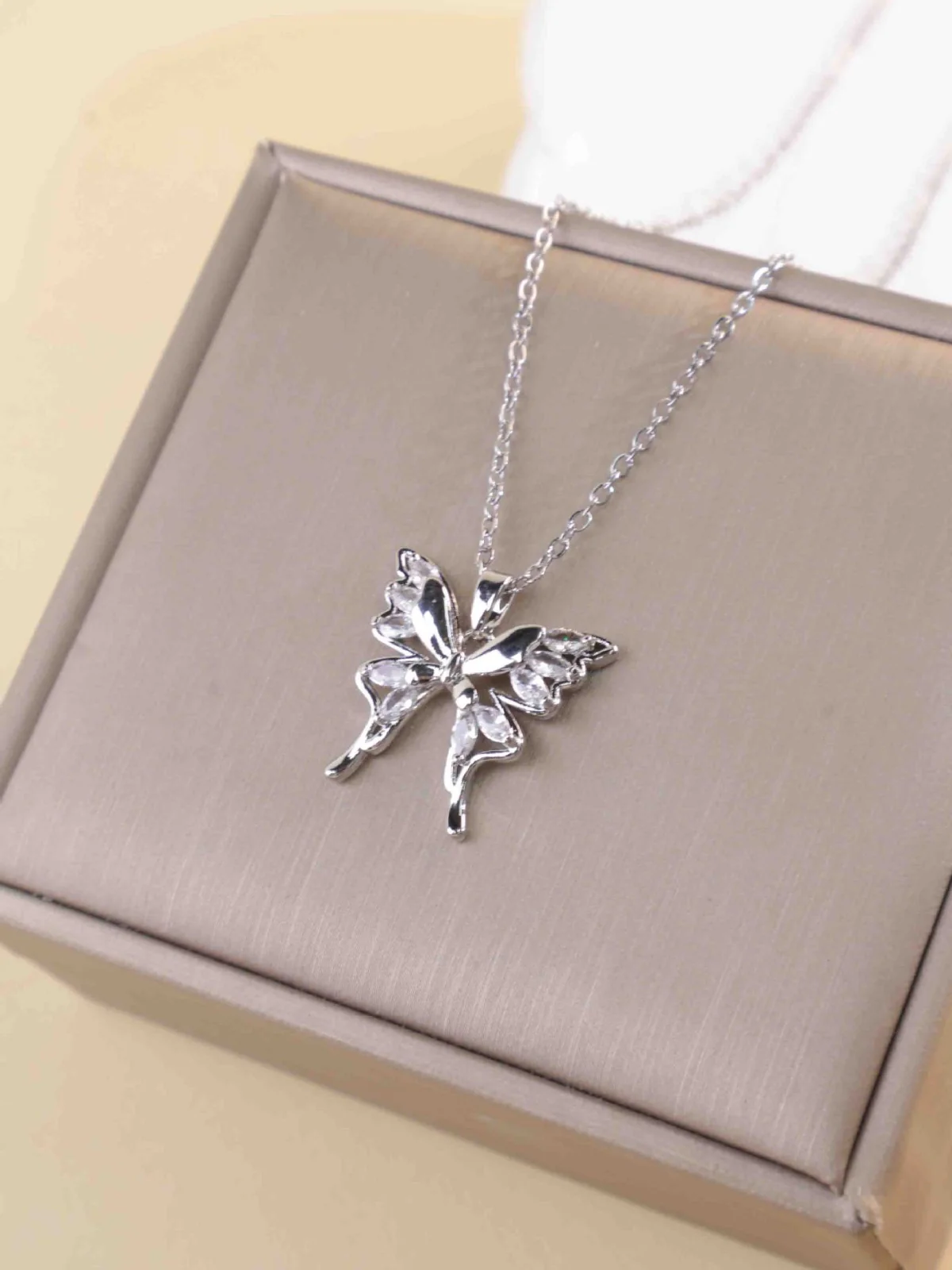 Crystal Flutterbelle Necklace - Image 4