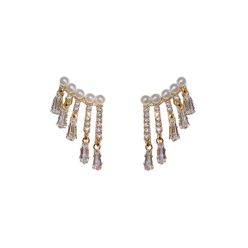 Crystal Raindrops Earrings - Image 5