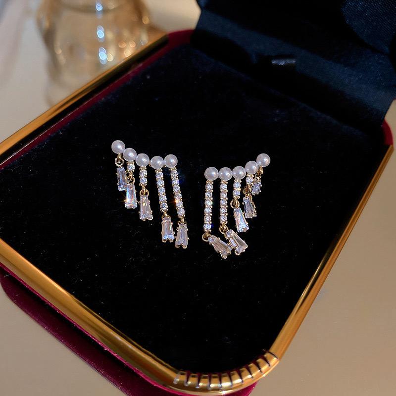 Crystal Raindrops Earrings - Image 6